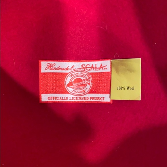 Scala bucket style hat red wool made in USA - Picture 5 of 11